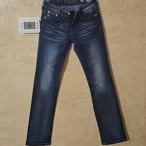 Miss Me Stylish Blue Girls Jeans Straight Leg, Size 16